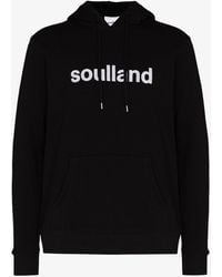 Soulland Googie Logo Hoodie - Black