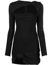 The Attico - Jersey Minidress With Cut-out Details - Lyst