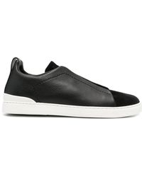 Zegna - Slip-on Suede Sneakers - Lyst