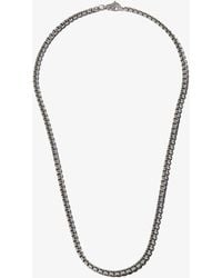David Yurman Sterling Silver Box Chain Necklace - Metallic