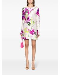 Aje. - Arbour Floral-print Mini Dress - Women's - Viscose/linen/flax/cotton - Lyst