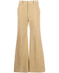 Chloé - Corduroy Tailored Flared Trousers - Lyst
