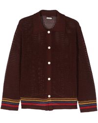 Bode - Bayberry Cotton Cardigan - Lyst