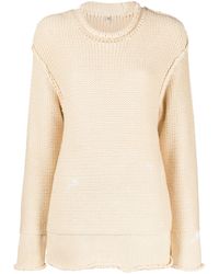 R13 - Neutral Ribbed-knit Sweater - Lyst