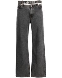Y. Project - Black Y Belt Wide-leg Jeans - Unisex - Organic Cotton - Lyst