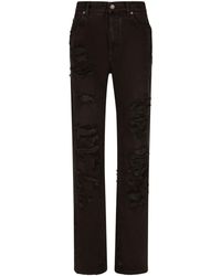 Dolce & Gabbana - Distressed Flared Jeans - Lyst