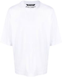 Palm Angels - Oversized Logo T-shirt White - Lyst