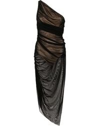 Norma Kamali - Diana One-shoulder Midi Dress - Women's - Nylon/spandex/elastane - Lyst