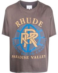 Rhude - Paradise Valley Cotton T-shirt - Lyst