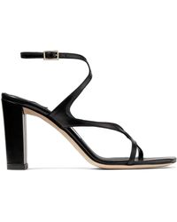 Jimmy Choo - Azie 85 Leather Sandals - Lyst