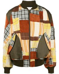 Nicholas Daley - Patchwork Bomber Jacket - Men's - Cotton/linen/flax/acrylic - Lyst