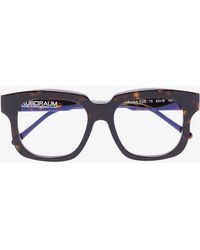 Kuboraum K25 Tortoiseshell Square Frame Optical Glasses - Brown