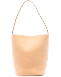 The Row - Neutral N/s Park Leather Tote Bag - Lyst