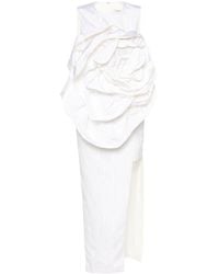 Huishan Zhang - Aphrodite Floral-Appliqué Midi Dress - Lyst