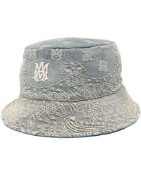Amiri - Bandana-embroidered Cotton Bucket Hat - Men's - Cotton - Lyst