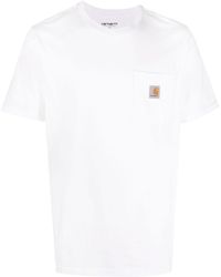 Carhartt WIP Logo-patch Cotton T-shirt - White
