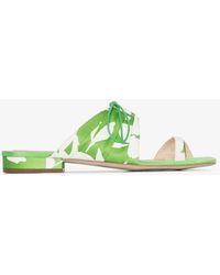 Rosie Assoulin Two-tone Mules - Green
