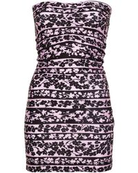 KNWLS - Skinn Blossom-print Mini Dress - Women's - Elastane/polyester - Lyst