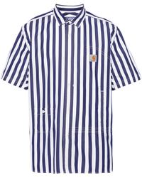Junya Watanabe - Striped Cotton Shirt - Lyst