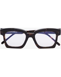 Kuboraum K5 Tortoiseshell Square Frame Optical Glasses - Brown