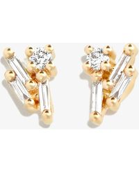 Suzanne Kalan - 18k Yellow Mini Cluster Fireworks Diamond Earrings - Lyst