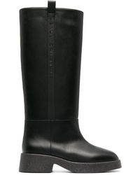 Stella McCartney 110mm Skyla Faux Leather Cuissard Boots in Black 