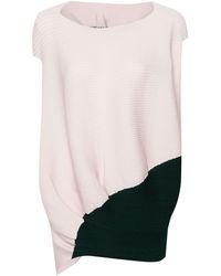 Issey Miyake - And Green Aerate Ribbed-knit Top - Lyst