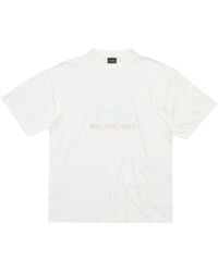 Balenciaga - Surfer Logo-print Cotton T-shirt - Lyst