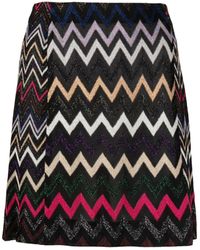 Missoni - Zigzag Crochet-knit Miniskirt - Lyst