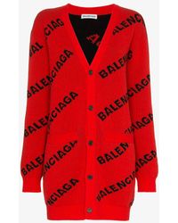 balenciaga cardigan black