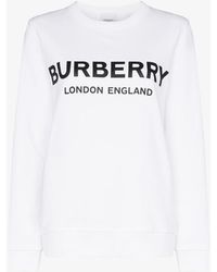Burberry Kingdom Logo Sweatshirt - White