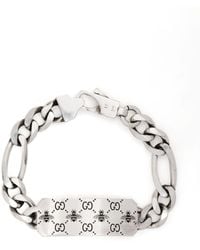Gucci - Sterling gg Bee Chunky Chain Bracelet - Lyst