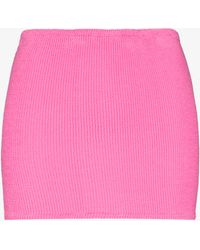 Hunza G - Crinkle Mini Skirt - Women's - Nylon/spandex/elastane - Lyst
