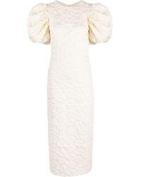 ROTATE BIRGER CHRISTENSEN - Patterned-jacquard Midi Bridal Dress - Lyst