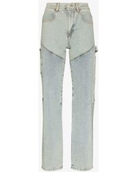 ANDERSSON BELL Denim Floria Jacquard Patch Carpenter Jeans | Dusty 