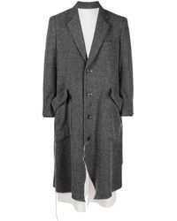 Sulvam - Grey Wool-blend Coat - Lyst