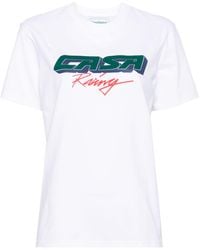 Casablanca - Racing Screen Cotton T-shirt - Lyst