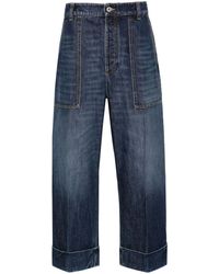 Bottega Veneta - High-rise Straight-leg Jeans - Lyst