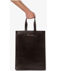 Comme des Garçons Brown Leather Classic Tote