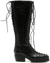 Alexander Wang - Terrain Lace-up Leather Boots - Lyst