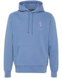 Polo Ralph Lauren - Polo Pony Embroidery Drawstring Hoodie - Lyst