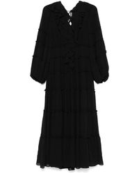【Aje】Planetary Maxi Dress/マキシドレス/たっぷりギャザー セール】Gathered Neck Maxi Dress/ギャザーネックマキシドレス
