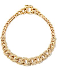 SHAY - 18k Yellow Diamond Gradual Pavé Link Bracelet - Lyst