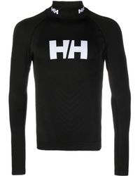 Helly Hansen H1 Pro Lifa Logo-intarsia Race Top - Black