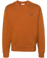 Maison Kitsuné - Bold Fox Head Cotton Sweatshirt - Men's - Cotton - Lyst