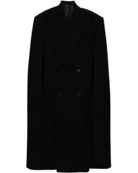 Wardrobe NYC - Double Breasted Wool Cape - Lyst