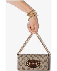gucci horsebit 1955 wallet with chain