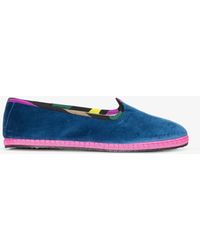 Emilio Pucci Multicoloured Onde Print Friulane Slippers in Blue White Womens Shoes Flats and flat shoes Slippers 