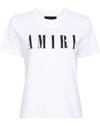 Amiri - Logo-print Cotton T-shirt - Women's - Cotton - Lyst