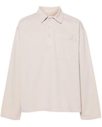 Frankie Shop - Neutral Ray Cotton Polo Shirt - Lyst